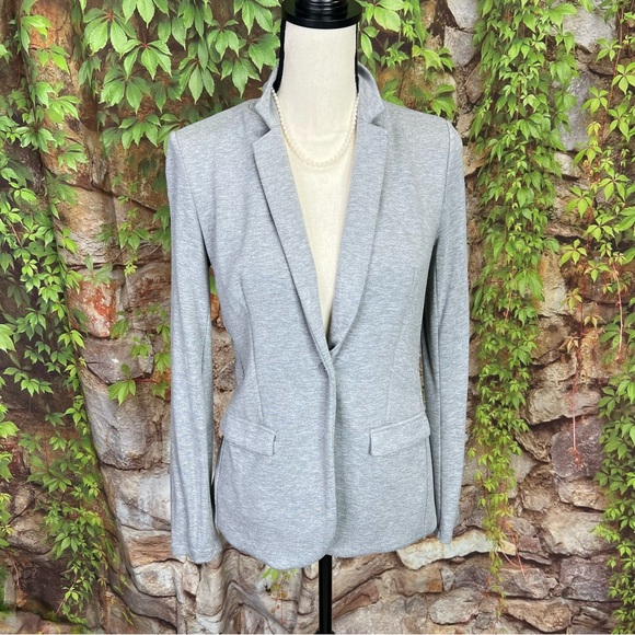Magaschoni Jackets & Blazers - M BY MAGASCHONI Gray French Terry Blazer, S